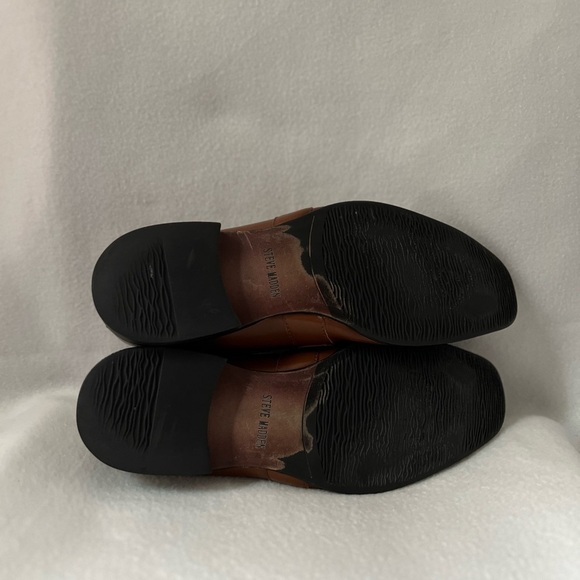 Steve Madden Size 10 1/2 Brown Leather Slip On Mens Shoes - Picture 15 of 16